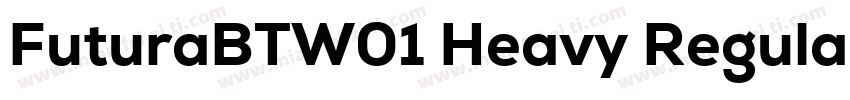 FuturaBTW01 Heavy Regular字体转换